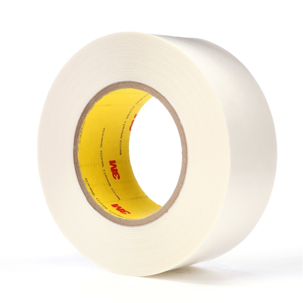 3M 9579 Double Sided Film Tape, 9.0 Mil, 2" x 36 yds., White, PK24